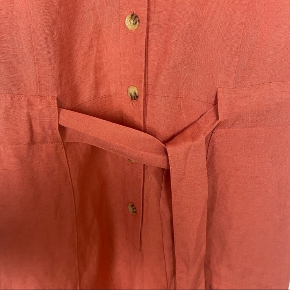 08 A New Day Rustic Red Jumpsuit Belted Chic - Picture 5 of 16
